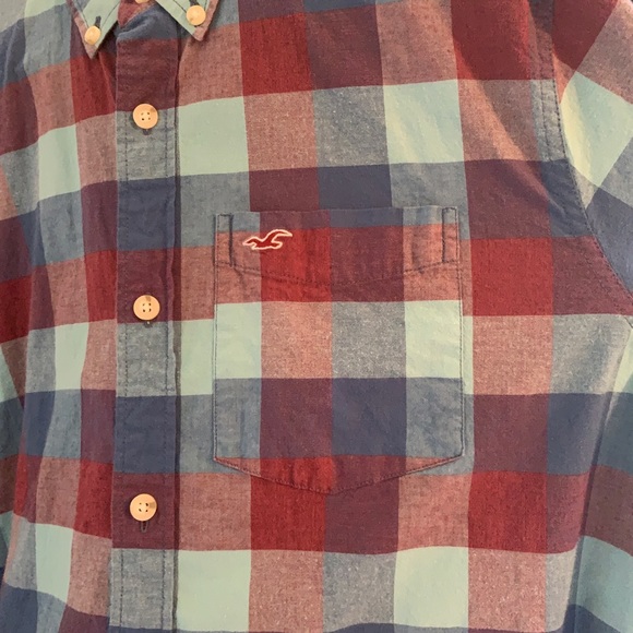 Hollister long sleeves polo shirt- XL - Picture 4 of 8